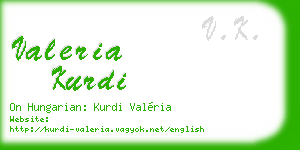 valeria kurdi business card